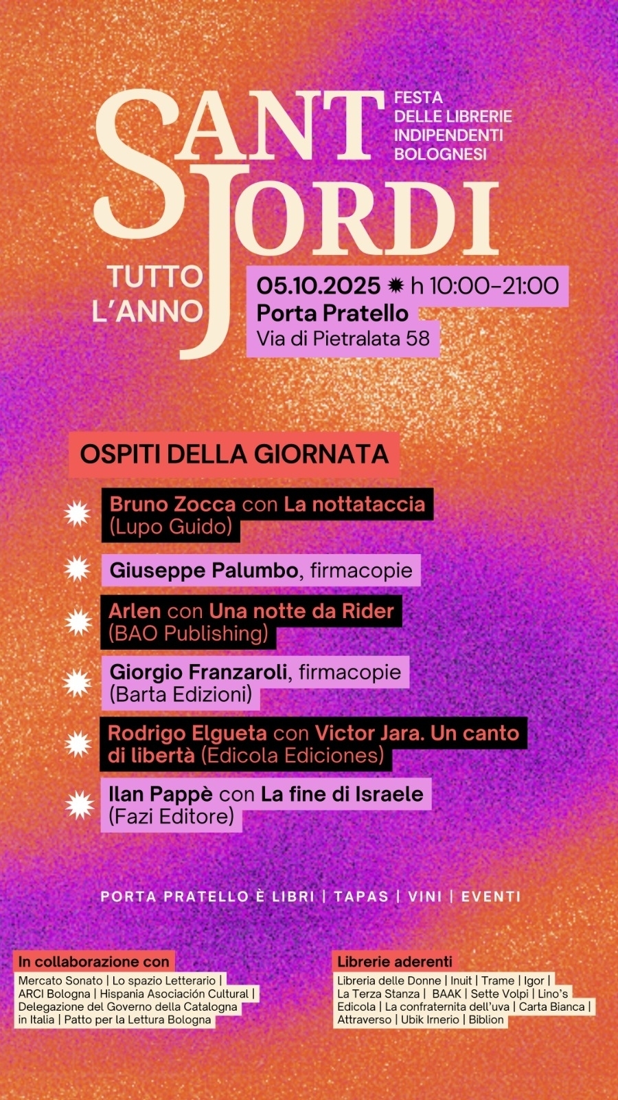 PROGRAMMA SANT JORDI 2025 - PORTA PRATELLO - HISPANIA